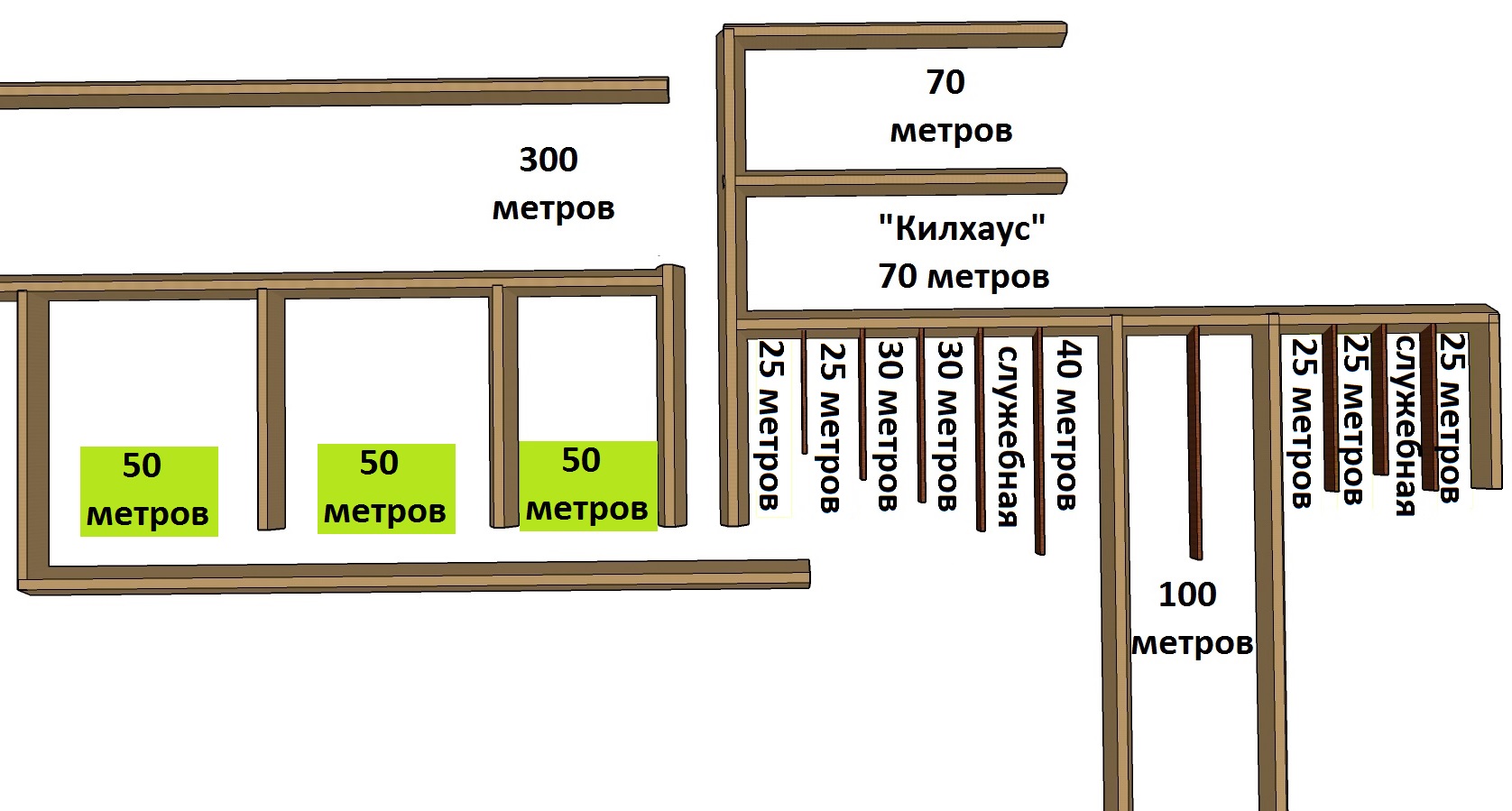 50 метров